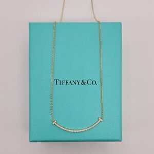 Tiffany & Co. Diamond T Smile Necklace